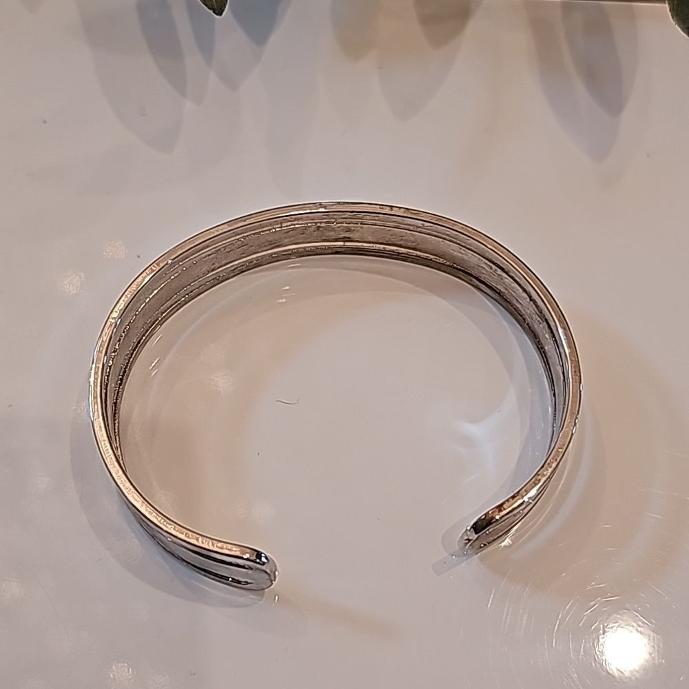 Silver cuff braclet - Picture 3 of 5
